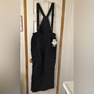 Men’s insulated blue Pants with suspenders waterproof coated